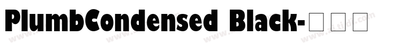 PlumbCondensed Black字体转换